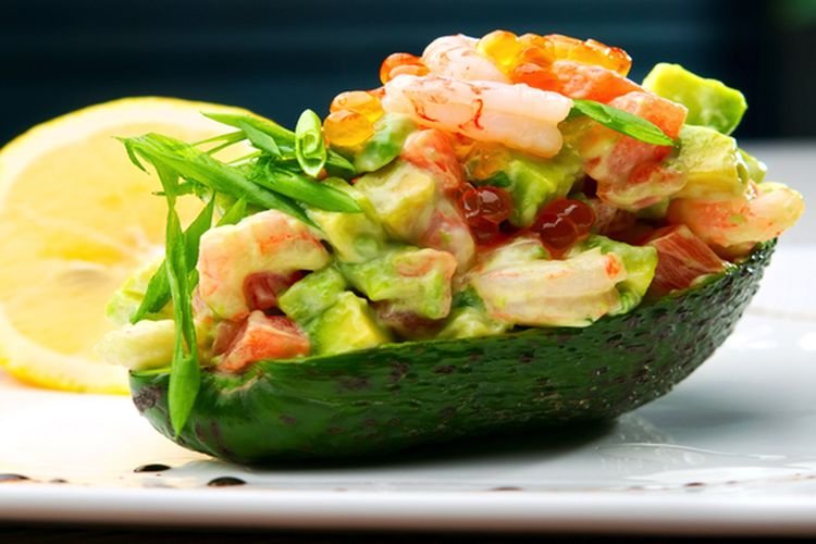 Gefüllte Avocados mit Garnelen