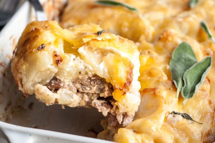 French-Style Meat Baked in Mustard and Sour Cream Sauce