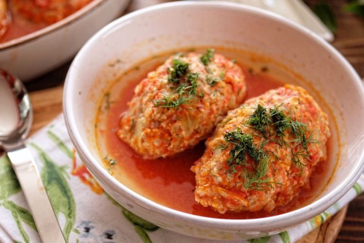 Rollos de col perezosos con bulgur
