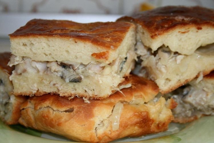 Überbackener Sprotten-Kuchen