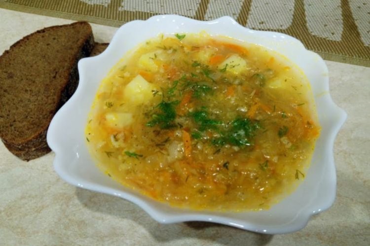 Kapustnyak with Millet