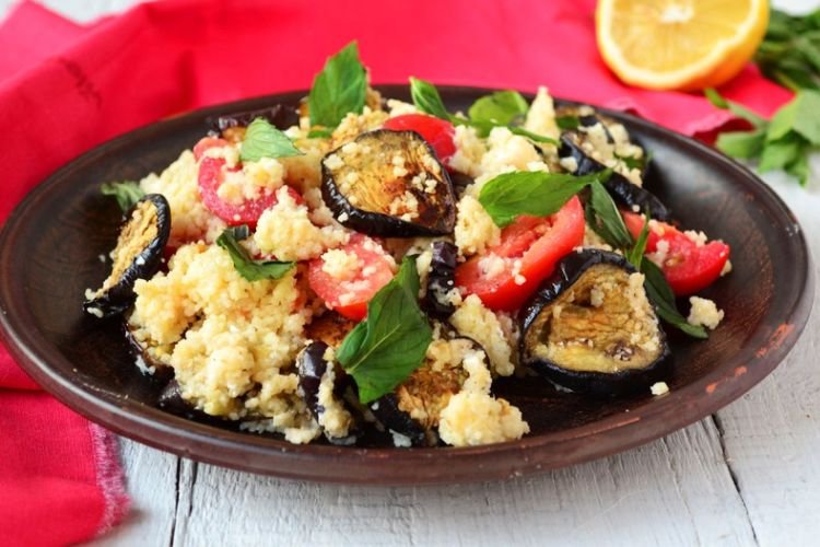 Couscous and Eggplant Salad