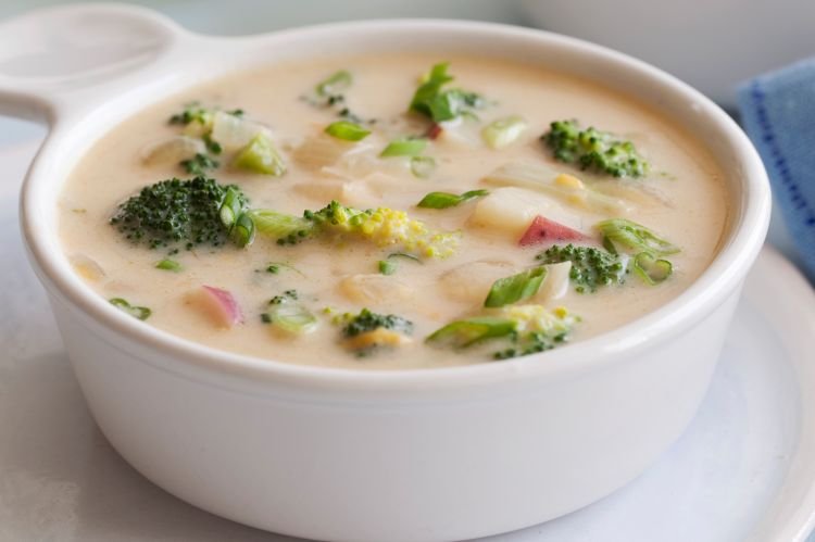 Cheese Soup with Couscous