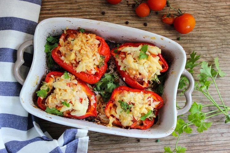 Peppers Stuffed with Couscous
