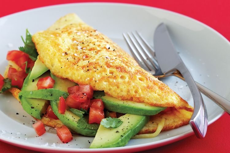 Omelett mit Avocado