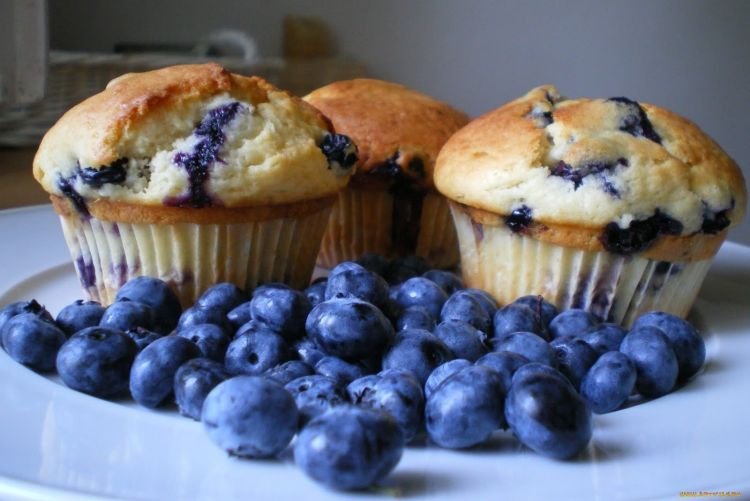 Blueberry Muffins with Chia Seeds