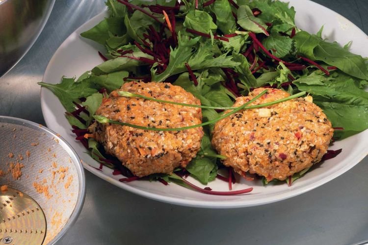 Carrot Patties with Chia Seeds