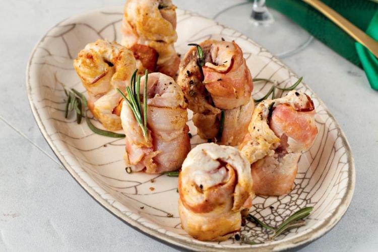 Pavo con tocino