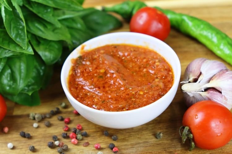 Salsa de albahaca para espaguetis