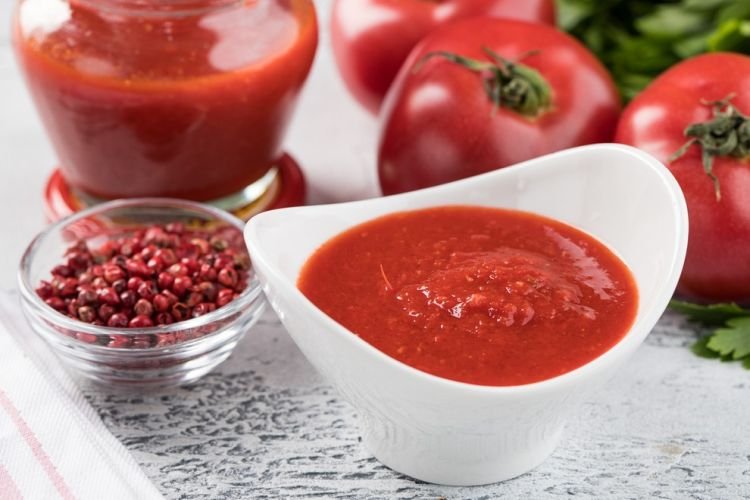 Salsa de pasta de tomate para espaguetis