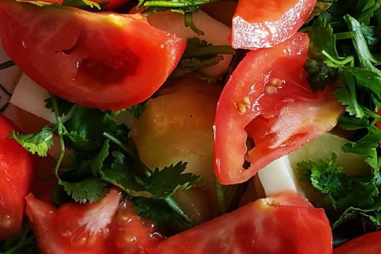Salat aus jungen Kartoffeln