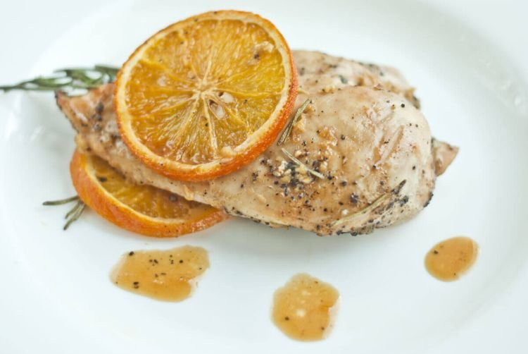 Hähnchenfilet mit Orangen