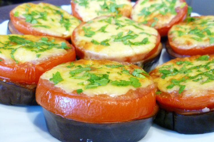 Baked Eggplant with Cheese in the Oven