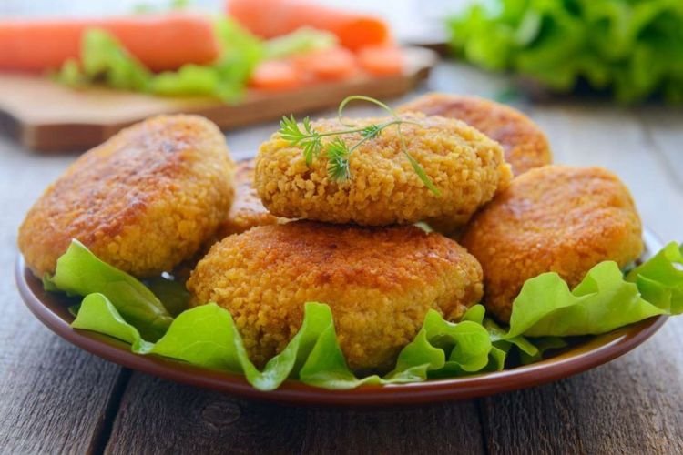 Tortitas de zanahoria con nueces