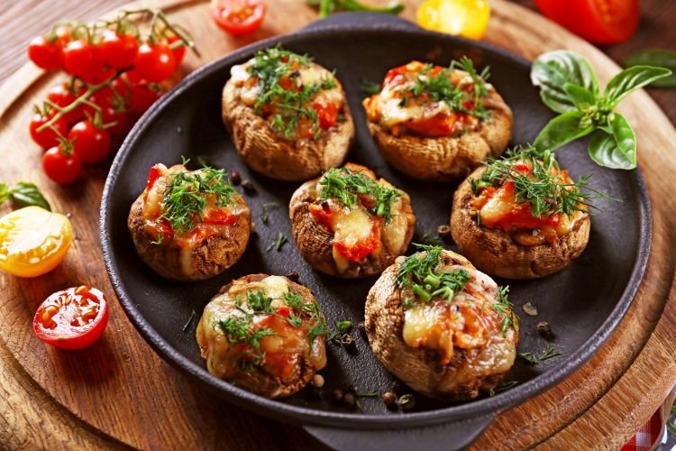 Champiñones rellenos