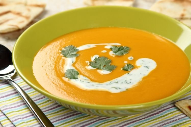 Süßkartoffel-Cremesuppe