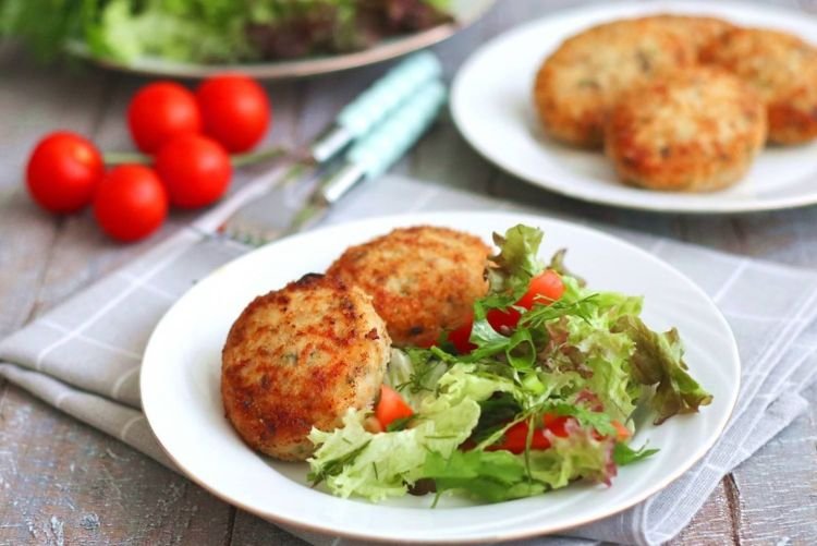 Putenfrikadellen mit Süßkartoffel