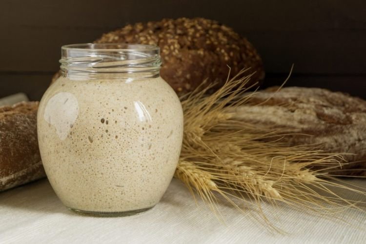 Sourdough Starter for Bread with Bran and Honey
