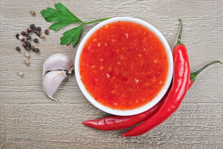 Scharfe Sauce zu Fisch
