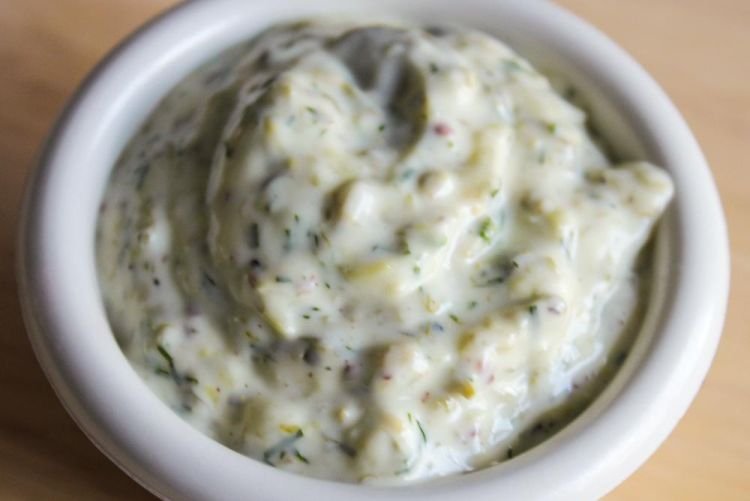 Sauce zu Fisch mit Salzgurken
