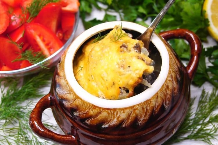 Pork and Potato Pot Roast with Cheese Crust