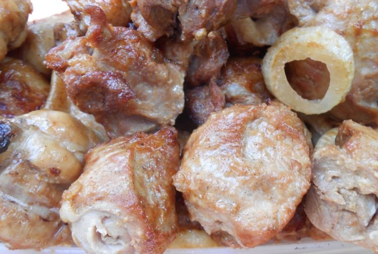 Schaschlik in Sauerrahm-Marinade