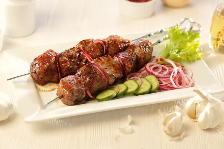 Schaschlik vom Grill