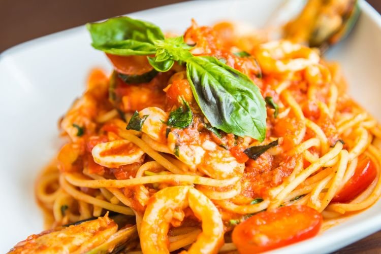 Pasta con mariscos