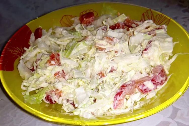 Kohlsalat mit Daikon