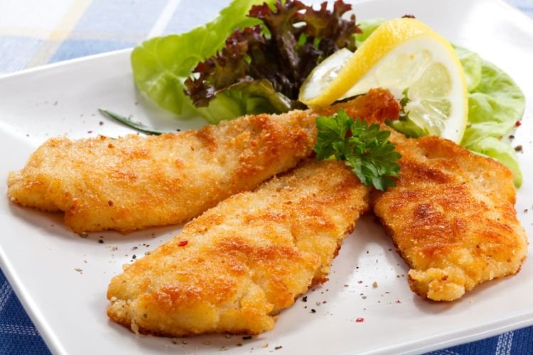 Panierter Pangasius