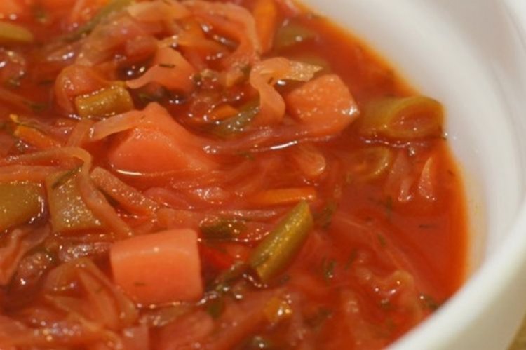 Borsch with Green Beans
