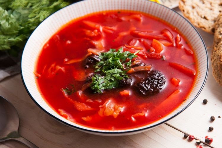 Borsch with Prunes