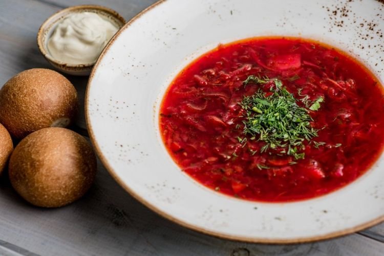 Borsch with Napa Cabbage