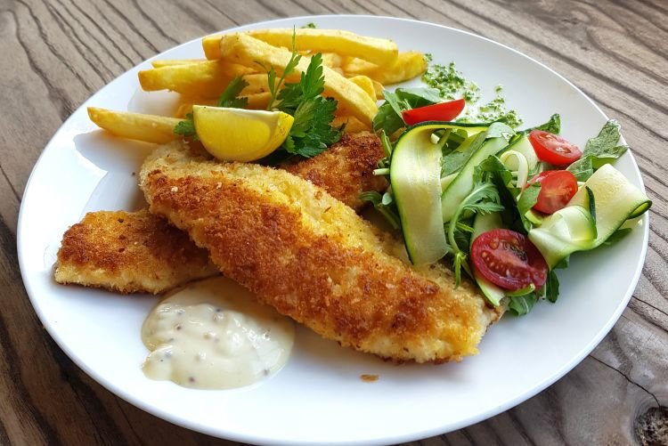 Gebratener Fisch paniert