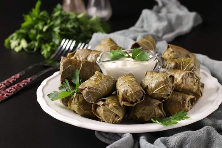 Dolma con requesón
