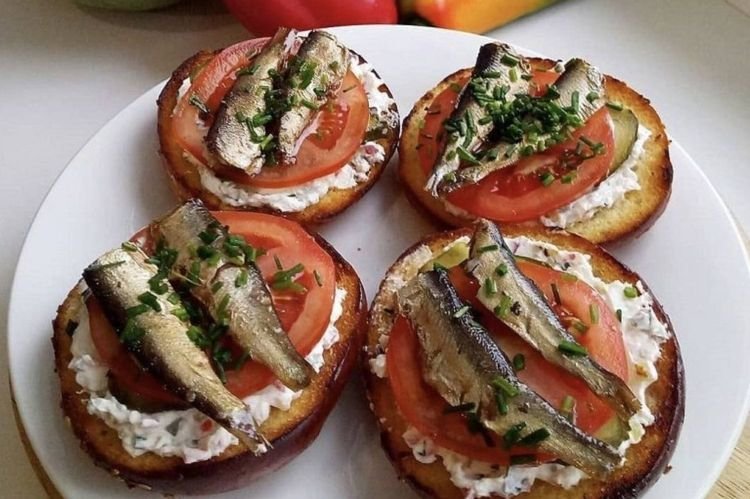Panini mit Sprotten