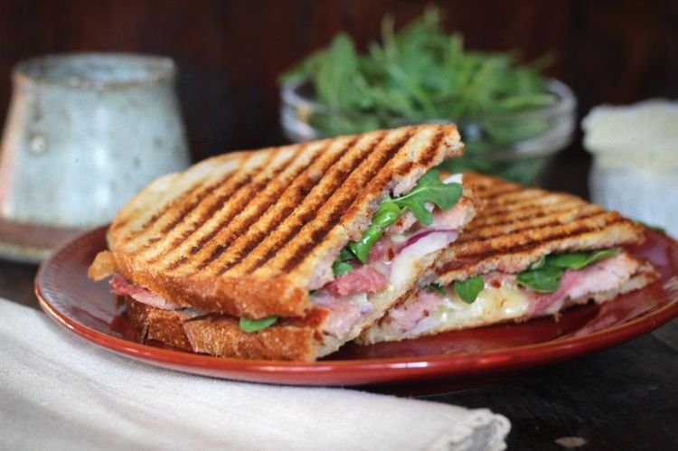 Panini mit Schinken und Käse