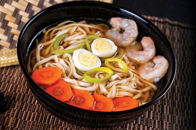 Ramen mit Garnelen