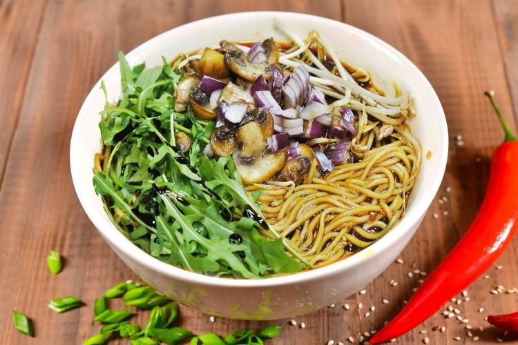 Ramen mit Champignons
