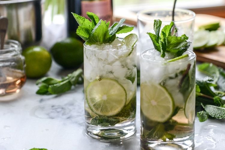 Mojito mit Champagner