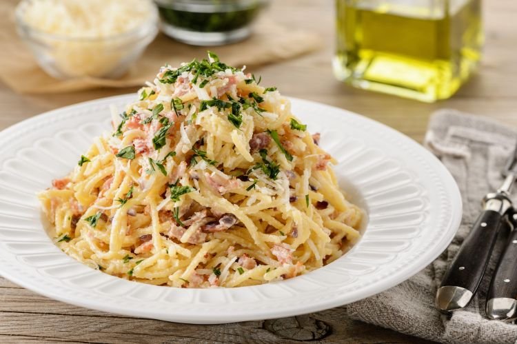Klassische Pasta Carbonara