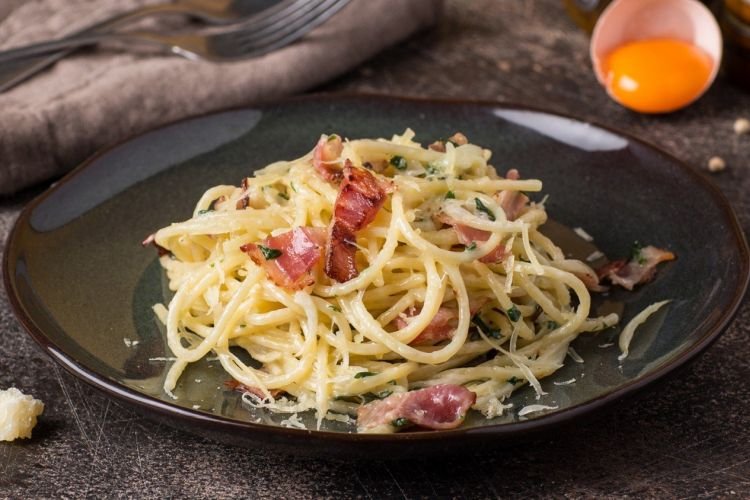Pasta Carbonara mit Milch