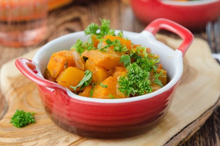 Baked Pumpkin with Herbs