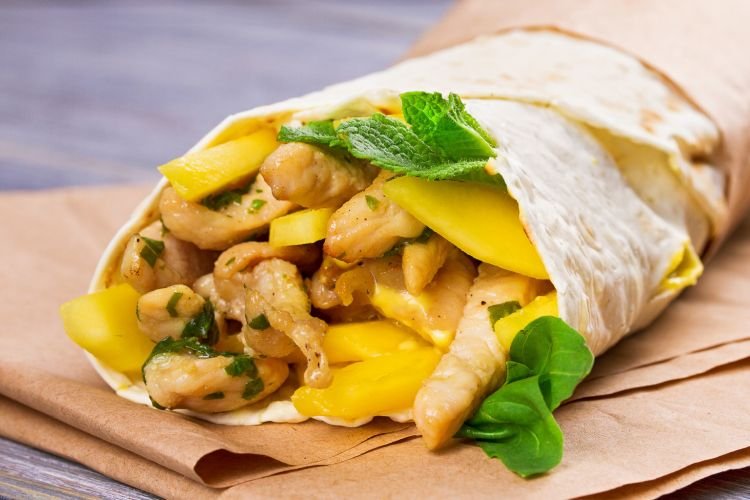 Döner Kebab mit Mango