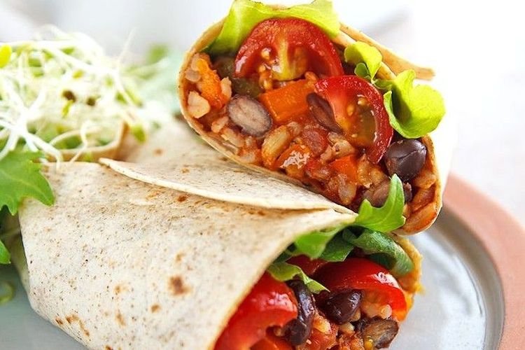Döner Kebab mit Bohnen