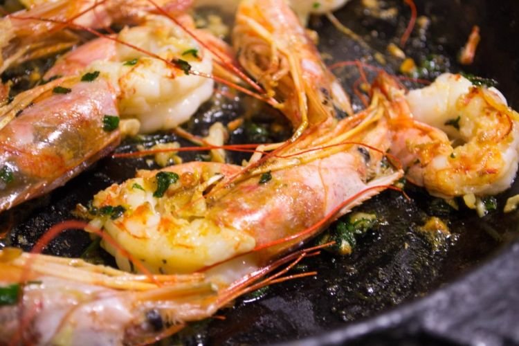 Langoustines with Feta in the Oven