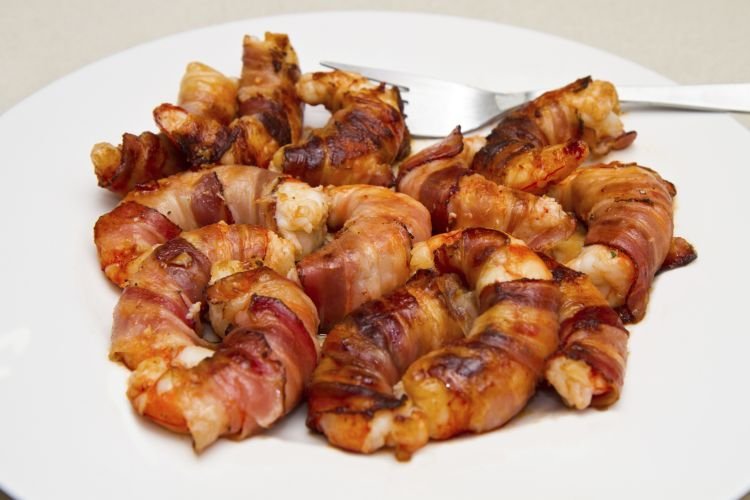 Langoustines in Bacon