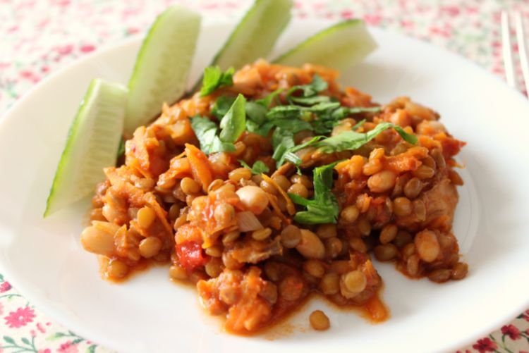 Lentil Side Dish for Cutlets