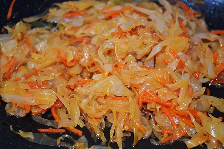 Fried Cabbage in a Pan