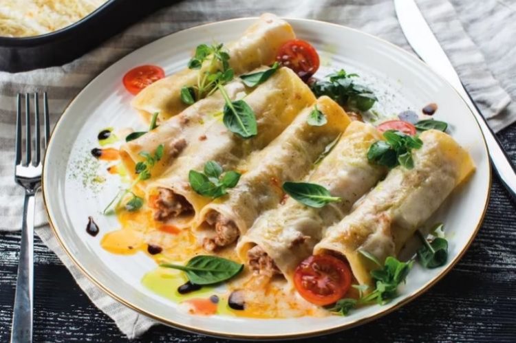 Cannelloni mit Fischfüllung
